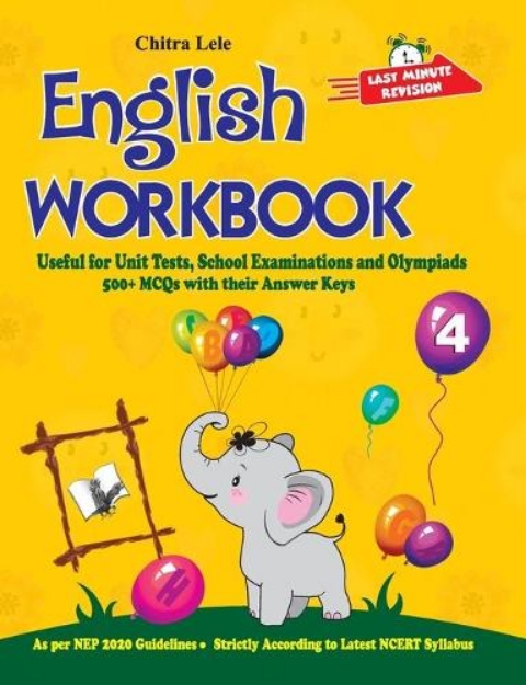 Picture of English Workbook Class 4: Useful for Unit Tests, School Examinations & Olympiads