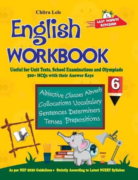 Picture of English Workbook Class 6: Useful for Unit Tests, School Examinations & Olympiads