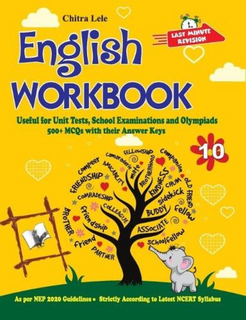 Picture of English Workbook Class 10: Useful for Unit Tests, School Examinations & Olympiads