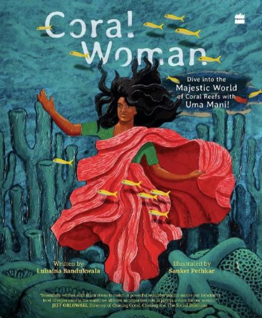 Picture of Coral Woman: Dive into the Majestic World of Coral Reefs with Uma Mani!