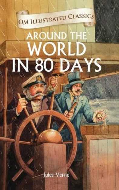 Picture of Around the World in 80 Days-Om Illustrated Classics